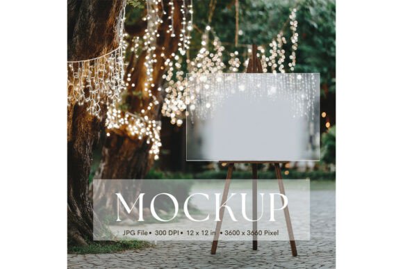 Beautifully Showcase Your Art: The Welcome Sign Mockup_199