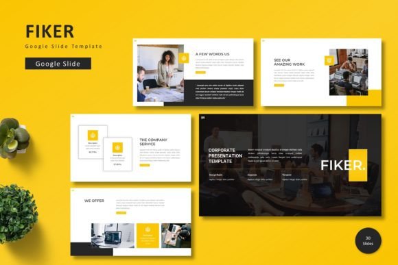 Fiker - Google Slide Template: A Visual Powerhouse for Your Brand