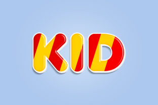 Kid - 3D Text Style Effect: Playful Dimension for Your Projects