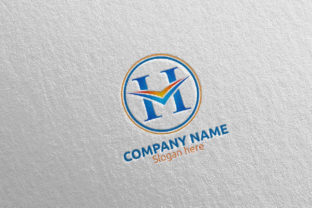 Letter H Logo Design 32: A Modern Vector Template for Financial Brands