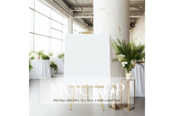 Minimalist Mockups for Wedding Signs and Invitations