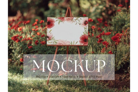 Present Your Artwork with the Welcome Sign, Wedding Sign Mockup_5