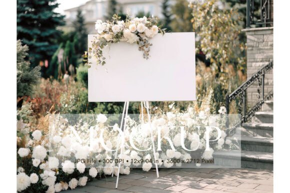Showcase Your Art with This Clean Wedding Sign Mockup