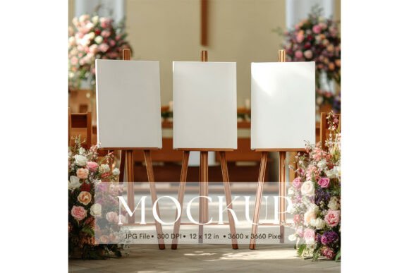 Showcase Your Artwork with a Minimalist Wedding Sign Mockup