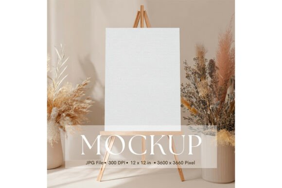 Welcome Sign Mockup: Showcase Your Art with Minimalist Style