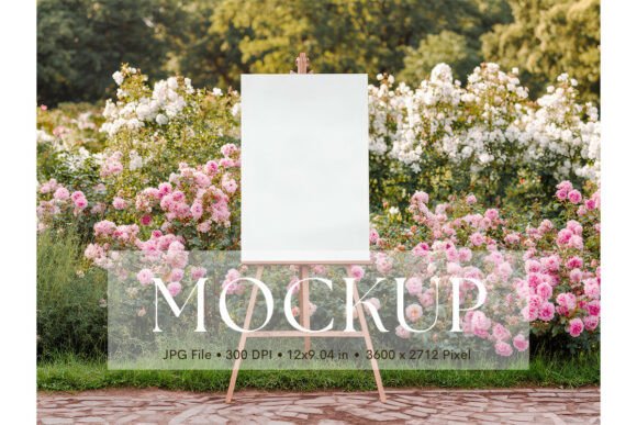 Welcome Sign Mockup: Showcase Your Wedding Artwork