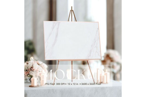Welcome Sign, Wedding Sign Mockup_191: A Clean Canvas for Your Art