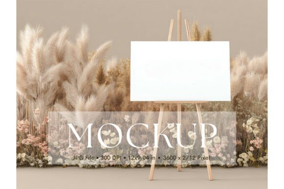 Welcome Sign, Wedding Sign Mockup_23: A Clean Canvas for Your Designs