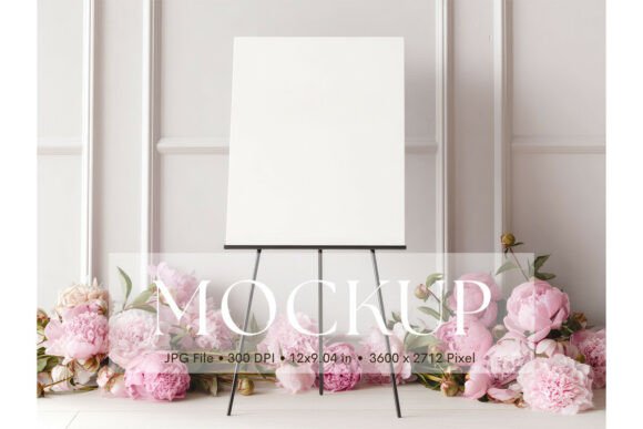 Welcome Sign, Wedding Sign Mockup_34: A Clean Slate for Your Artwork